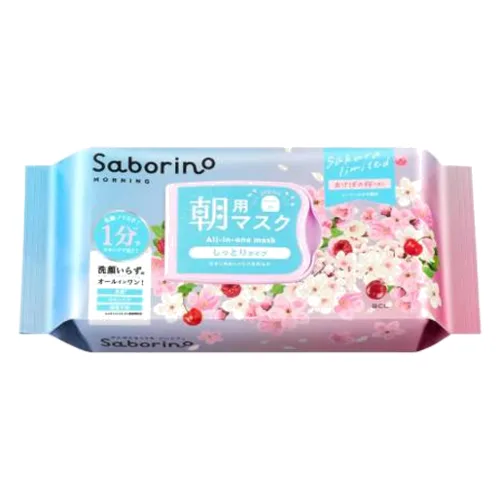 BCL - Saborino All in One Moisture Morning Mask Spring Limited Sakura - 30pcs