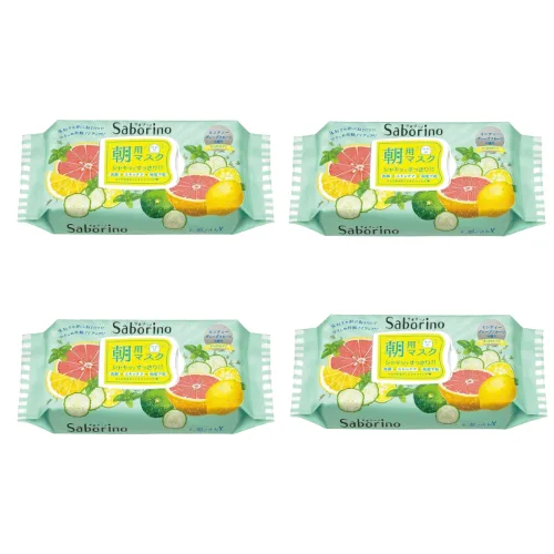 BCL - Saborino Morning Mask - Grapefruit - 32szt. (4szt.) Set
