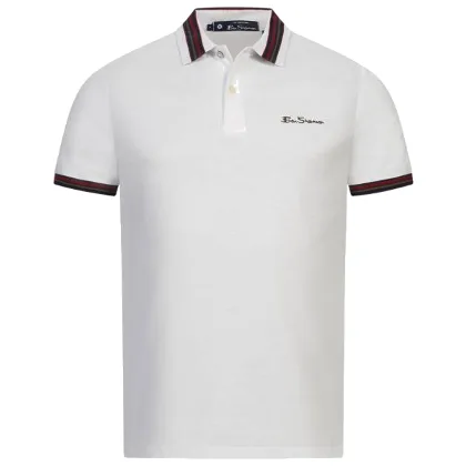 BEN SHERMAN House Collar Mężczyźni Koszulka polo 0078169NR-BIAŁY