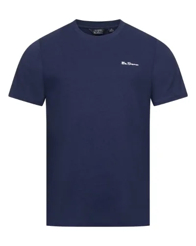 BEN SHERMAN Small Logo Mężczyźni T-shirt 0076266-ZMIERZCHDENIM