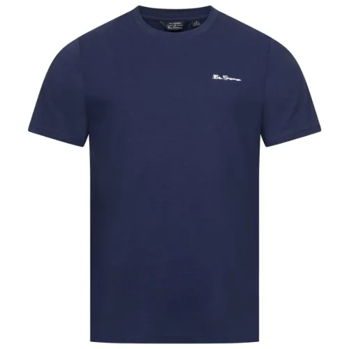 BEN SHERMAN Small Logo Mężczyźni T-shirt 0076266-ZMIERZCHDENIM