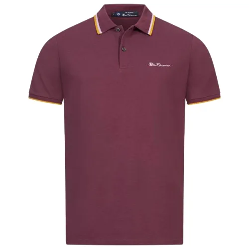 BEN SHERMAN Twin Tipped Mężczyźni Koszulka polo 0076270N-PORT