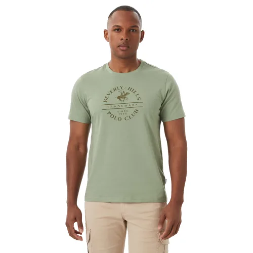 Beverly Hills Polo Club T-Shirt M1369 Zielony Regular Fit