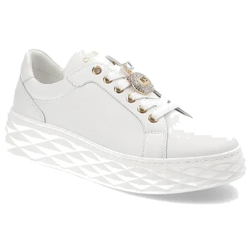 Białe Sneakersy Chebello Modne Obuwie Damskie