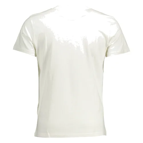 BIAŁY T-SHIRT MĘSKI Z KRÓTKIM RĘKAWEM LA MARTINA