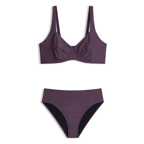 Bikini minimizer z figami z wysokim stanem lekko modelującymi sylwetkę (komplet 2-cz.)