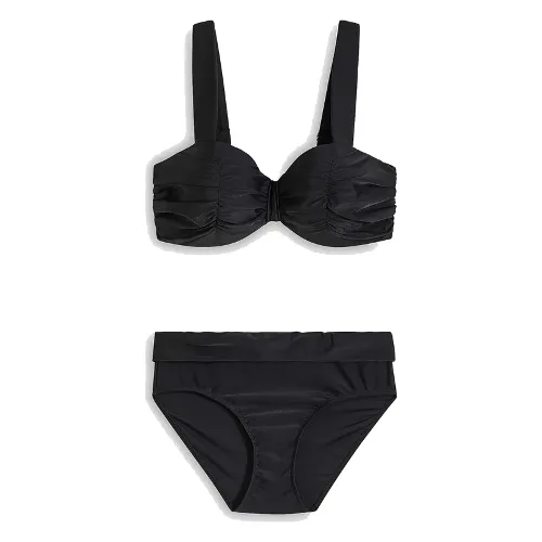 Bikini z biustonoszem o kroju balkonetki z wyściełanymi ramiączkami (komplet 2 cz.)