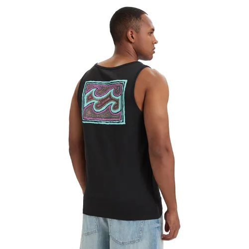 Billabong Tank top Crayon Wave EBYZT00302 Czarny Regular Fit