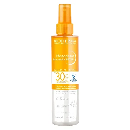 Bioderma Photoderm Eau Solaire Bronz Nawilżająca dwufazowa woda ochronna SPF 30