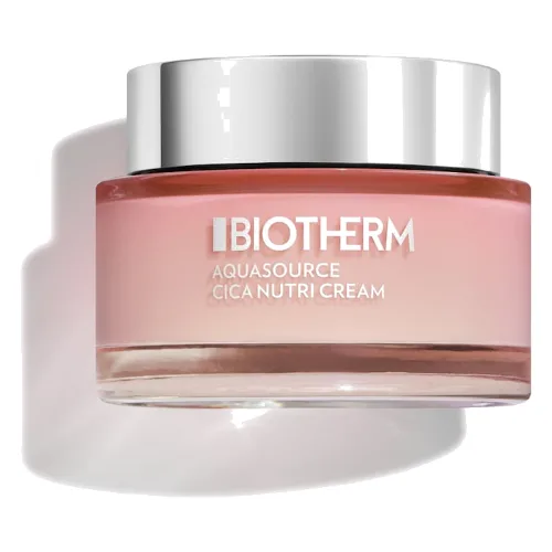 Biotherm Aquasource Cica Nutri Cream, Kojący krem nawilżający z wąkrotką azjatycką Kremy do twarzy 75 ml Damski