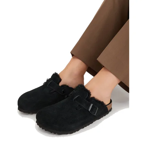 Birkenstock Kapcie Boston Vl/Shearling 0259883 Czarny