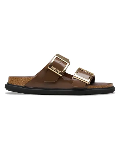 Birkenstock klapki damskie skórzane Arizona Droplet Buckle