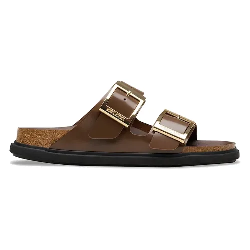 Birkenstock klapki damskie skórzane Arizona Droplet Buckle