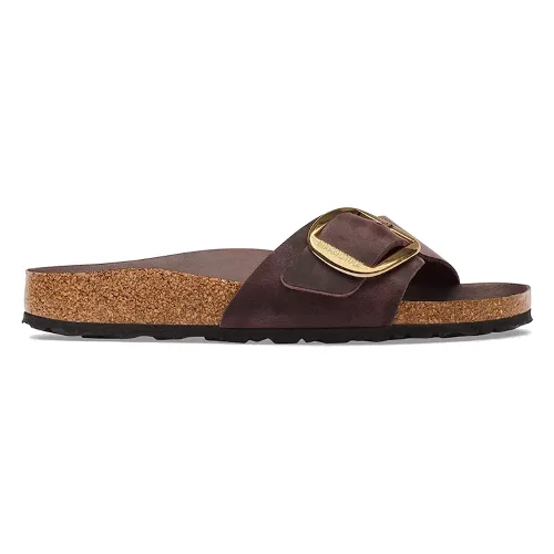 Birkenstock klapki damskie skórzane Madrid Big Buckle Oiled Leather
