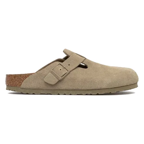 Birkenstock klapki damskie zamszowe Boston