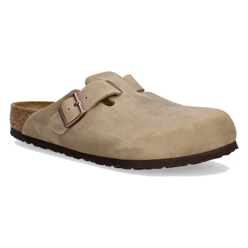 Birkenstock klapki mules męskie nubukowe Boston