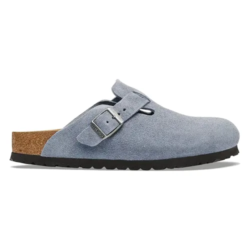 Birkenstock klapki mules zamszowe Boston Suede Leather