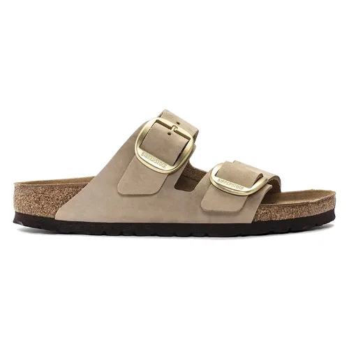 Birkenstock klapki nubukowe Arizona Big Buckle