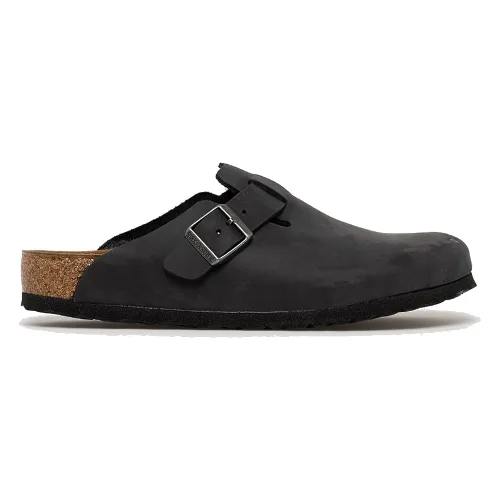 Birkenstock klapki nubukowe Boston
