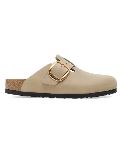 Birkenstock klapki skórzane Boston Big Buckle