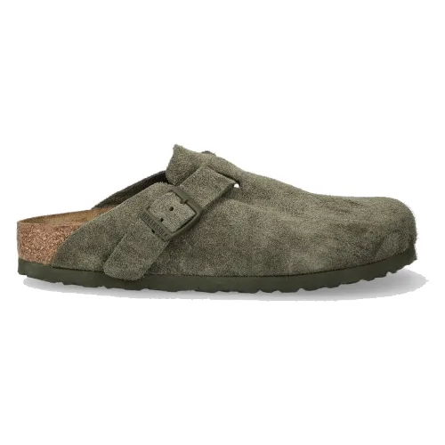Birkenstock klapki zamszowe Boston