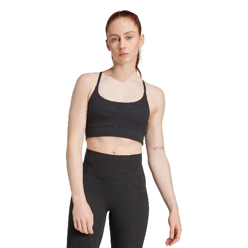 Biustonosz adidas All Me Light Support Rib Bra Long Line