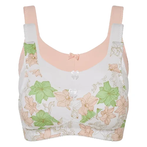 Biustonosz bez fiszbinów, z bawełny (3 szt.)