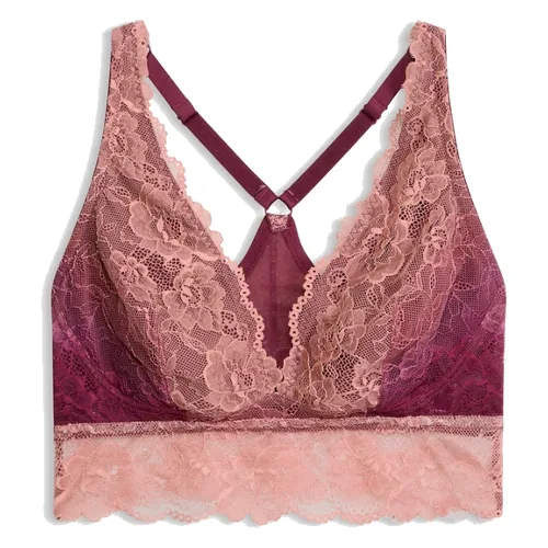 Biustonosz bustier z delikatną koronką w cieniowanych kolorach