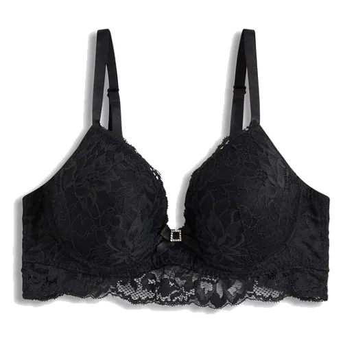 Biustonosz z usztywnianymi miseczkami z delikatną koronką