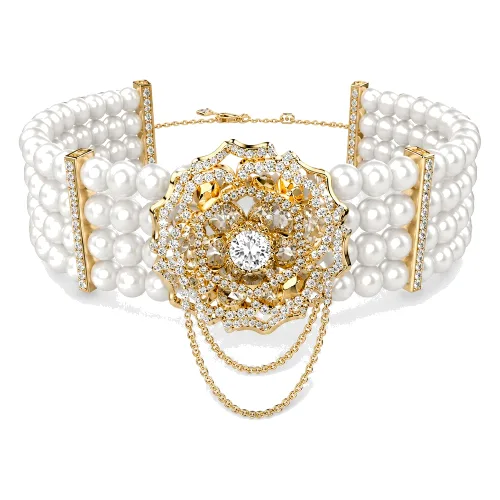 Biżuteria GUESS JUBN04542JWYG. Bransoletka, Kolor biały. Kobieta.