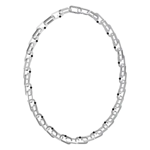 Biżuteria GUESS JUMN02124JWST. Naszyjnik, Kolor szary. Mężczyzna.