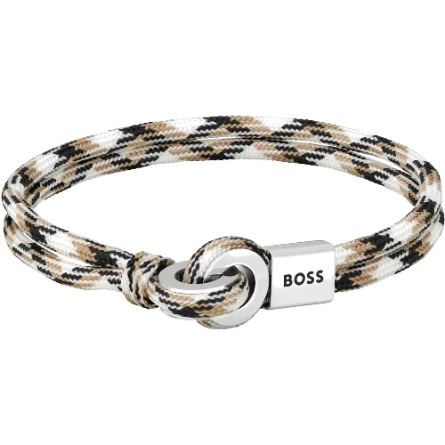 Biżuteria HUGO BOSS 1580471M. Bransoletka, Kolor czerwony. Mężczyzna.
