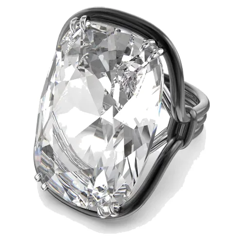 Biżuteria SWAROVSKI 5610344. Pierścionek, Kolor czarny. Kobieta.