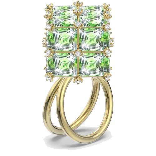 Biżuteria SWAROVSKI 5610908. Pierścionek, Kolor zielony. Kobieta.