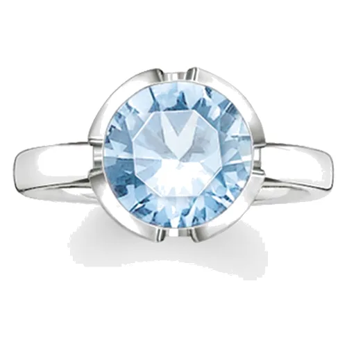Biżuteria THOMAS SABO 036-009-31-54. Pierścionek, Kolor niebieski srebrny. Kobieta.