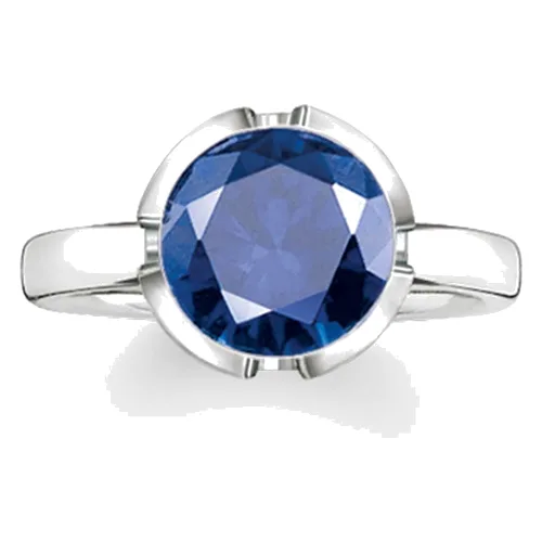 Biżuteria THOMAS SABO 036-048-32-48. Pierścionek, Kolor niebieski srebrny. Kobieta.