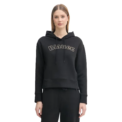 Blauer bluza z kapturem damska bawełniana FAYETTE