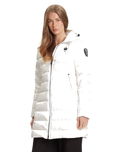 Blauer Kurtka puchowa 25WBLDK03102 Biały Regular Fit