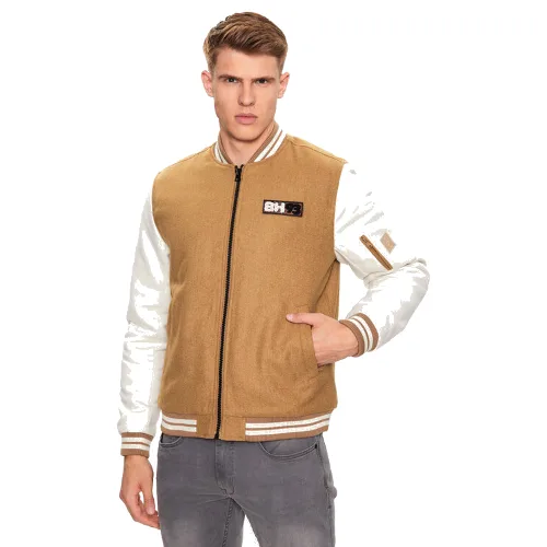 Blend Kurtka bomber 20715276 Brązowy Regular Fit