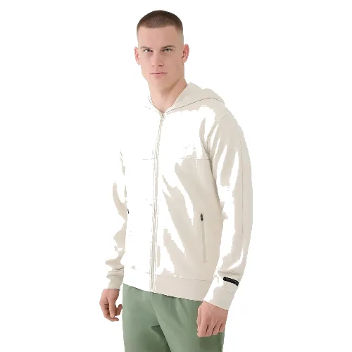 BLUZA MĘSKA 4F DRESOWA ROZPINANA Z KAPTUREM M M1537 KOLOR BEŻOWY