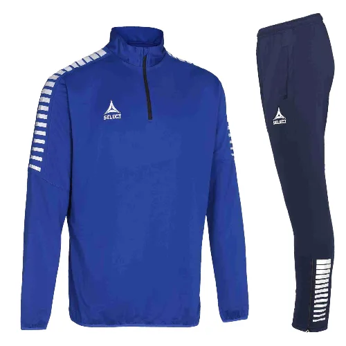 Bluza męska poliestrowa rozpinana Select ARGENTINA 1/2 ZIP niebieska