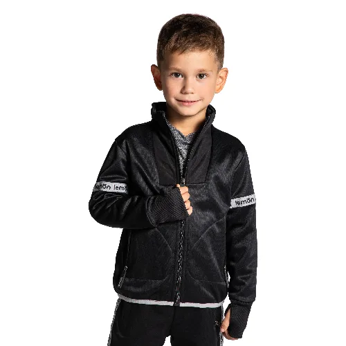 Bluza rozpinana dziecięca sportowa Lemon Explore ZL4 czarna