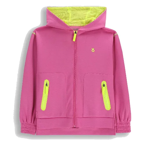 Bluza sportowa dla dzieci Lemon Exlopre WL6 rozpinana różowa