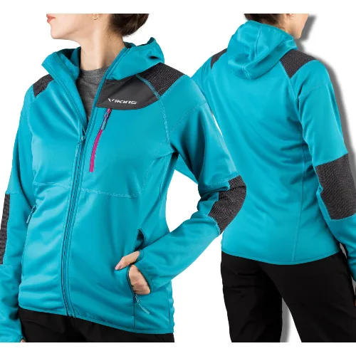 Bluza turystyczna damska Viking Yosemite Lady trekkingowa rozpinana z kapturem