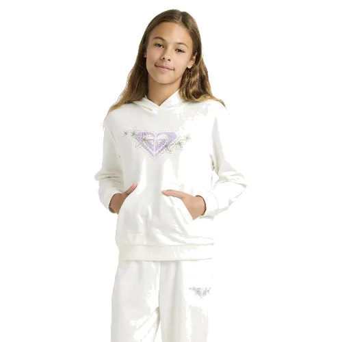 Bluza z kapturem dla Dziewczynki SURF FEELING TERRY Biały
