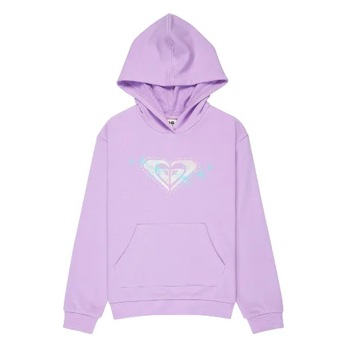 Bluza z kapturem dla Dziewczynki SURF FEELING TERRY Fioletowy