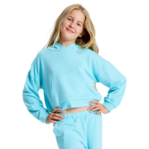 Bluza z kapturem dla Dziewczynki SURFING BY DAYLIGHT Niebieski