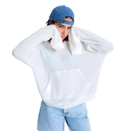 Bluza z kapturem dla Kobiety OCEAN DRIVE Biały