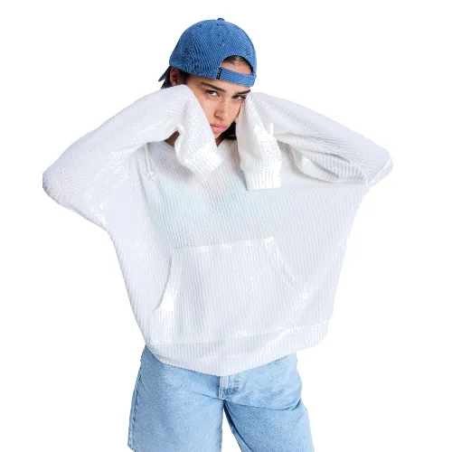 Bluza z kapturem dla Kobiety OCEAN DRIVE Biały