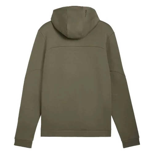 Bluza z kapturem męska Puma PUMATECH FULL-ZIP DK zielona 63441581